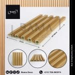 bardage pvc chêne carré