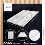 bardage pvc créme curvé