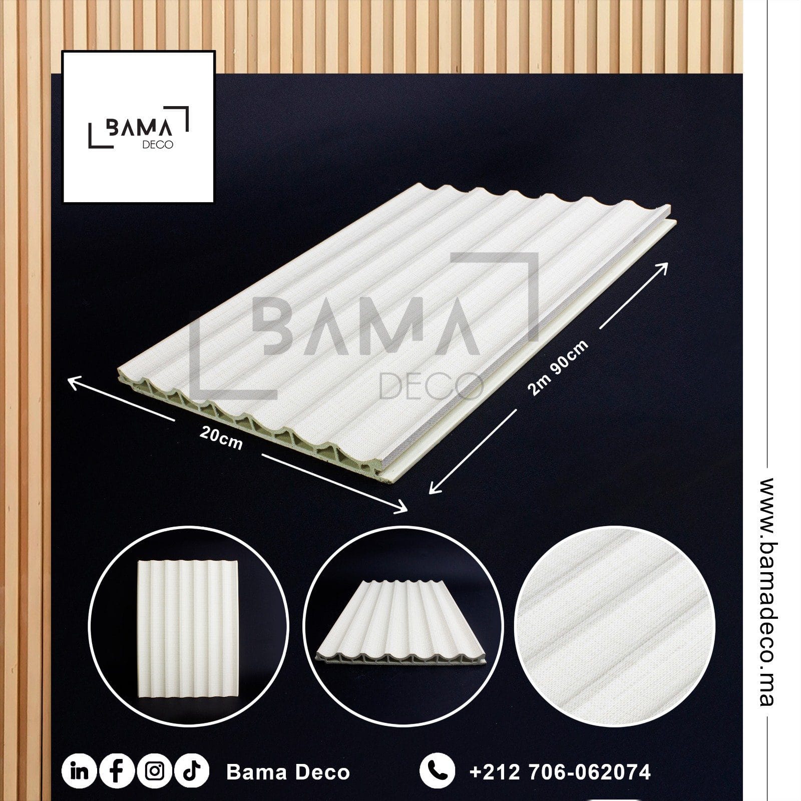 bardage pvc charme curvé